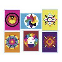 Lot de 6 cartes à sable autocollantes Mandala thumbnail image