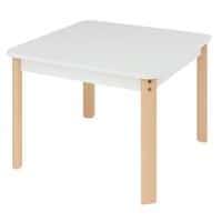 Table Ergo carrée T1 - T2 - T3 piètement bois hêtre thumbnail image