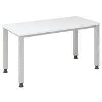 Bureau droit pieds carrés 140 cm thumbnail image