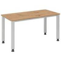 Bureau droit pieds carrés 140 cm thumbnail image 4