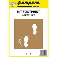 Pochoir empreintes de pas - Kit Footprint - 12 planches - Ampere System thumbnail image