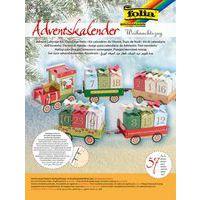 Kit calendrier de l avent en carton : le train de noël - Folia thumbnail image