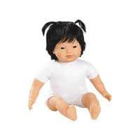 Bébé asiatique fille 40 cm avec cheveux - Les pluminis thumbnail image