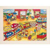 Lot de 4 puzzles 'Les transports' de 35 pièces en bois. thumbnail image 2