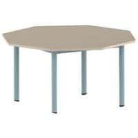 Table Carélie octogonale Ø 120 cm mobile 4 pieds stratifié Mobidecor thumbnail image