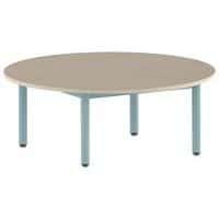 Table Carélie ronde Ø 120 cm fixe 4 pieds stratifié Mobidecor thumbnail image 2