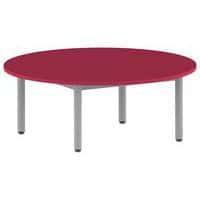 Table Carélie ronde Ø 120 cm fixe 4 pieds stratifié Mobidecor thumbnail image 3