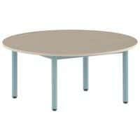 Table Carélie ronde Ø 120 cm fixe 4 pieds stratifié Mobidecor thumbnail image 8