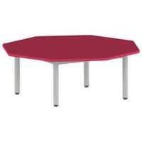 Table Carélie octogonale Ø 120 cm fixe 4 pieds stratifié Mobidecor thumbnail image 3