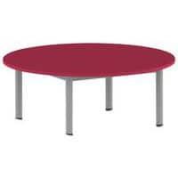 Table Carélie ronde Ø 120 cm mobile 4 pieds stratifié Mobidecor thumbnail image 2