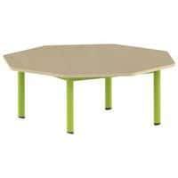 Table Carélie octogonale Ø 120 cm mobile 4 pieds stratifié Mobidecor thumbnail image 2