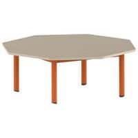 Table Carélie octogonale Ø 120 cm mobile 4 pieds stratifié Mobidecor thumbnail image 6