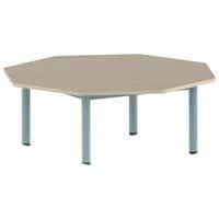 Table Carélie octogonale Ø 120 cm mobile 4 pieds stratifié Mobidecor thumbnail image 8