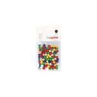 Sachet 140 perles bois rondes multicolores 8 mm - Innspiro thumbnail image