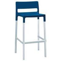 Tabouret Divo hauteur 75 cm piètement alu lot de 4 S-CAB thumbnail image