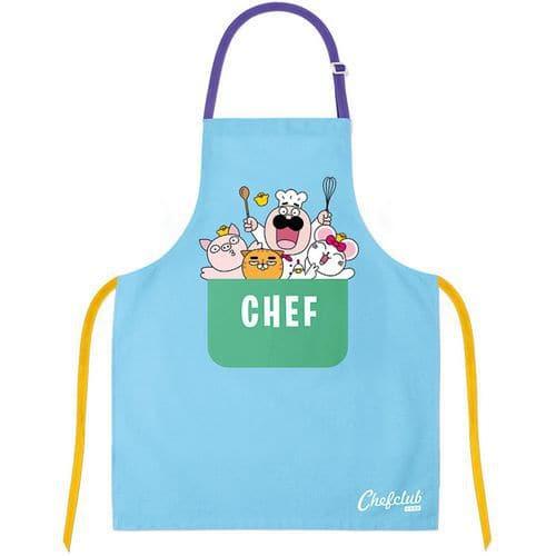 Tablier en coton chefclub kids fullname image