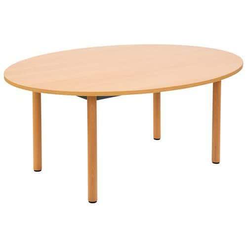 Table Lise ovale 120 x 90 cm T1 pieds hêtre thumbnail image 1