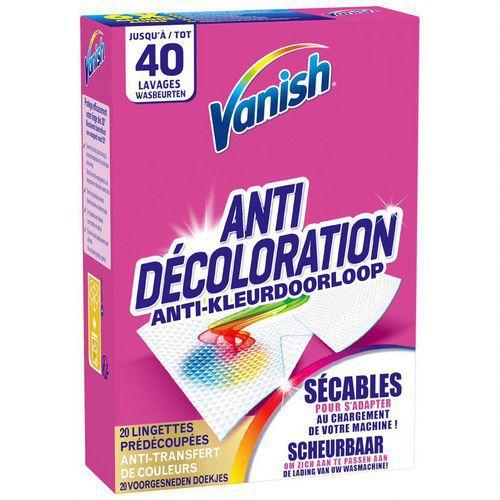 Lingettes anti-transfert de couleur - paquet de 20 - Vanish fullname image