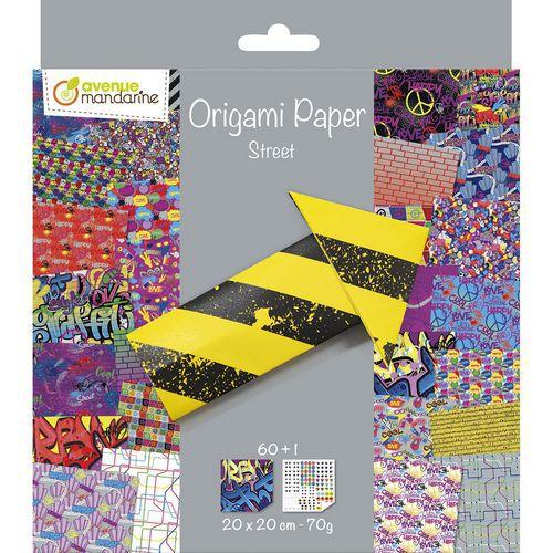 Origami Street, 60 feuilles 20 x 20, 70g - Avenue Mandarine fullname image