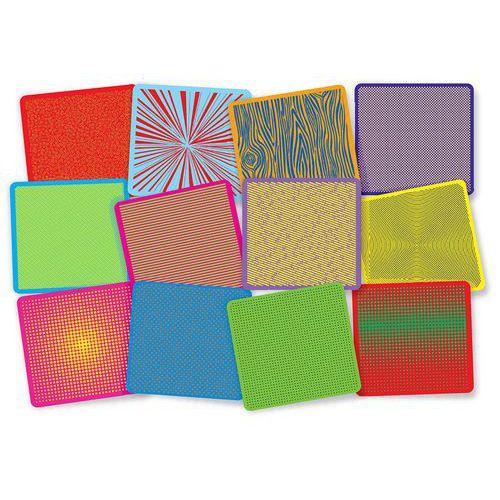 Lot de 12 plaques relief ''pop art'' thumbnail image 1