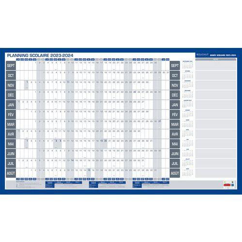 Calendrier planning scolaire effaçable à sec - Bouchut fullname image