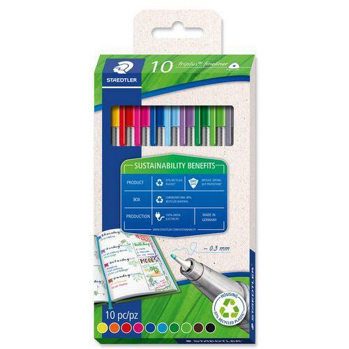 Etui 10 Feutres triplus fineliner 334 - Staedtler fullname image