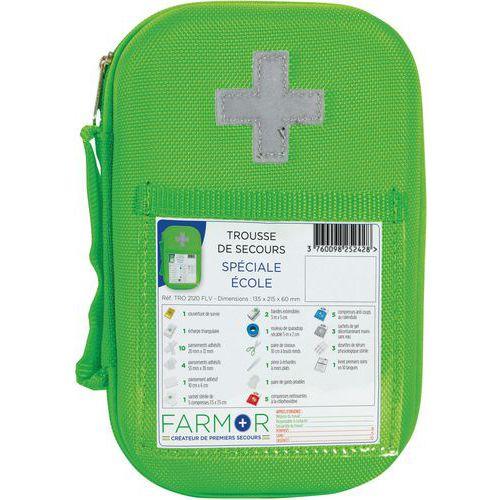 Trousse de secours École petit model  en PU Verte Fluo thumbnail image 1