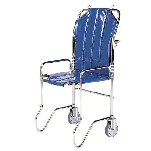 Chaise portoir pliable bleue fullname image