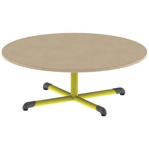 Table fixe Chloé plateau hêtre pied central ronde - Mobidecor thumbnail image 1