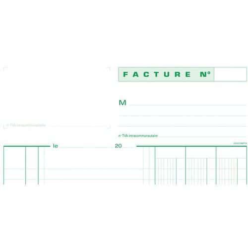 Lot de 5 Manifold factures avec tva 29,7x21cm 50 feuillets tripli thumbnail image 1