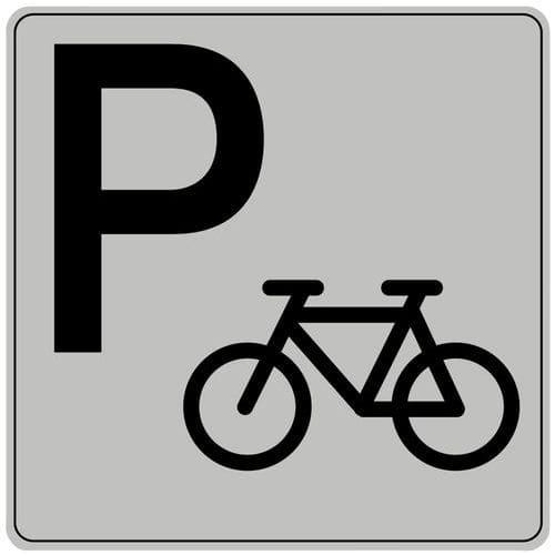 Pictogramme en polystyrène ISO 7001 - Parking à vélo fullname image