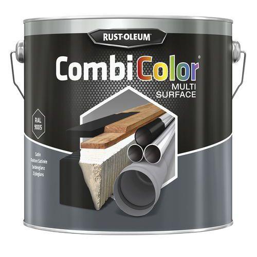 Peinture toutes surfaces noir satiné - 0.75 L et 2.5 L - Rust-Oleum thumbnail image 1