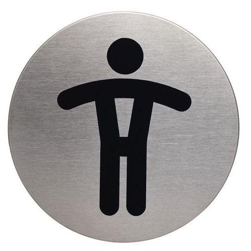 Plaque signalétique acier toilettes hommes thumbnail image 1