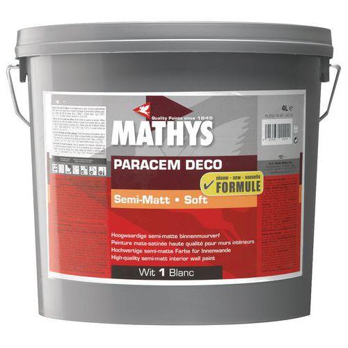 Peinture Mathys acrylique haute qualité blanc semi-mat 4 et 10 L - Rust Oleum fullname image