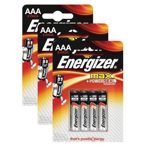 Pile alcaline - MAX AAA/LR03 FSB8 - Lot de 3 packs de 8 - Energizer fullname image