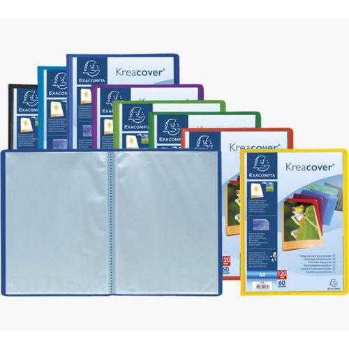 PROTÈGE-DOCUMENTS EN POLYPROPYLÈNE SEMI RIGIDE KREACOVER® OPAQUE 120 VUES - A4 - COULEURS ASSORTIES thumbnail image 1