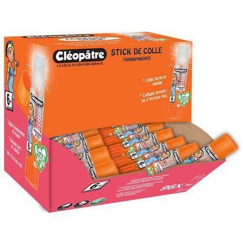 Schoolpack de 96 bâtons de colle transparente 8 g Cléostick thumbnail image 1