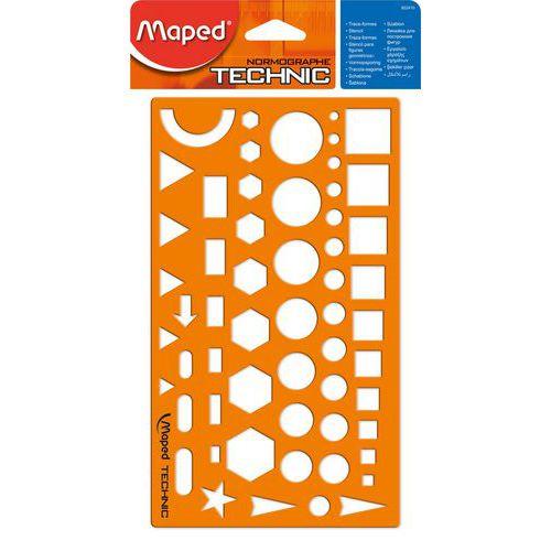 Normographe Technic MAPED : trace-formes thumbnail image 1