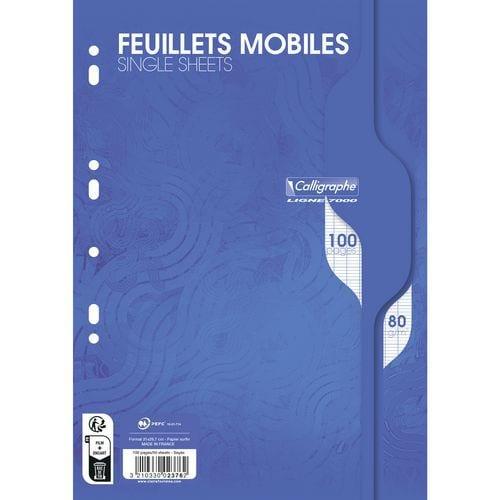 Feuillets mobiles sous film 7000 A4 80g - Calligraphe fullname image