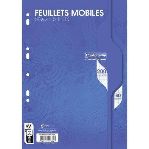 Feuillets mobiles sous film 7000 A4 80g - Calligraphe fullname image