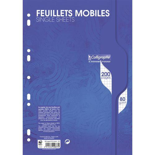 7000, Feuillets mobiles s/film 21x29,7 200p Q.5x5 80g thumbnail image 1