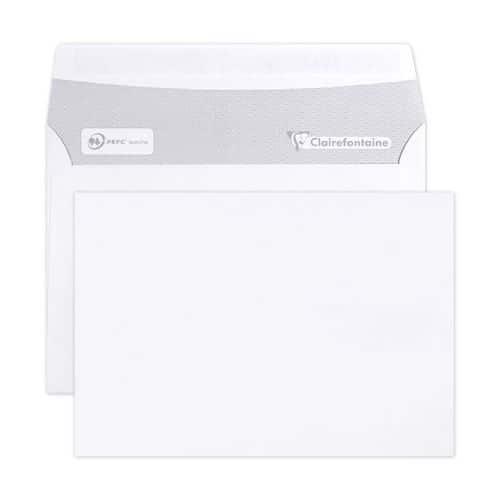 Enveloppes extra blanc 114x162 80g - Clairefontaine fullname image