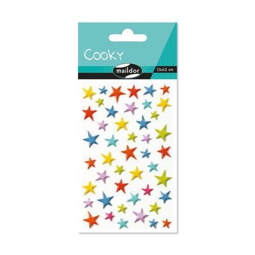 Cooky, Sach 1 pl 7,5x12cm, Etoiles couleurs thumbnail image 1