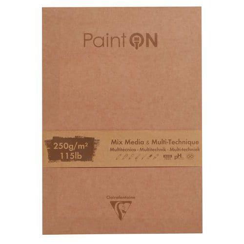 Bloc 50 feuilles PaintON Assorti 250g - Clairefontaine fullname image