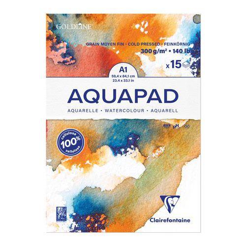 Bloc GOLDLINE AQUA 300g grain moyen  feuillesin A1 15 feuilles thumbnail image 1