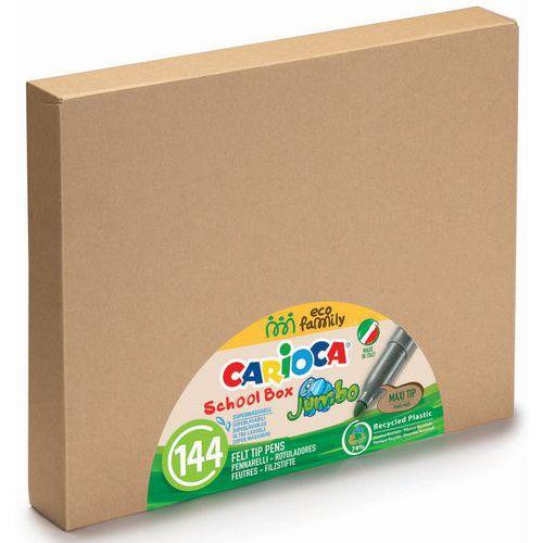 Schoolpack 144 feutres pointe extra large jumbo 6mm - Carioca fullname image