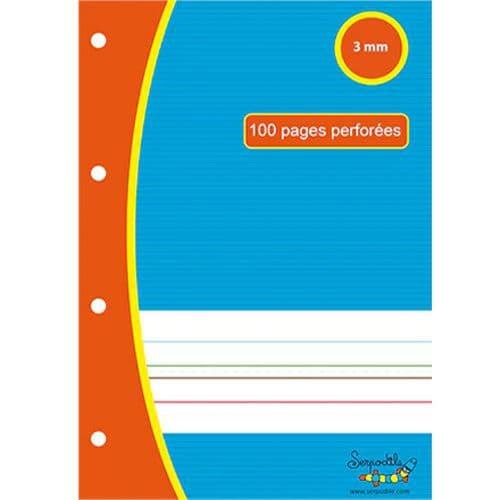 Etui 100 feuillets perforées simples 90g A4 3mm 4 couleurs - Oxford fullname image