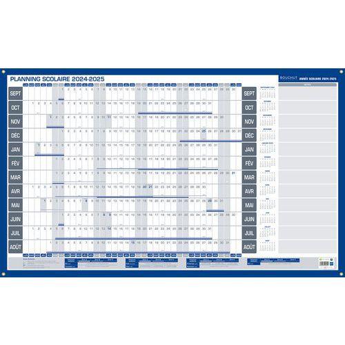 Calendrier planning scolaire effaçable à sec - Bouchut fullname image