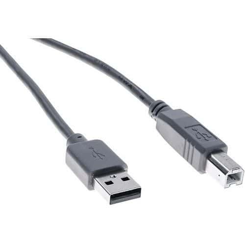 Cordon éco USB 2.0 type A /B gris - 1,8 m fullname image