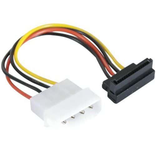 Adaptateur d'alimentation Molex vers SATA Coudé - 15 cm fullname image